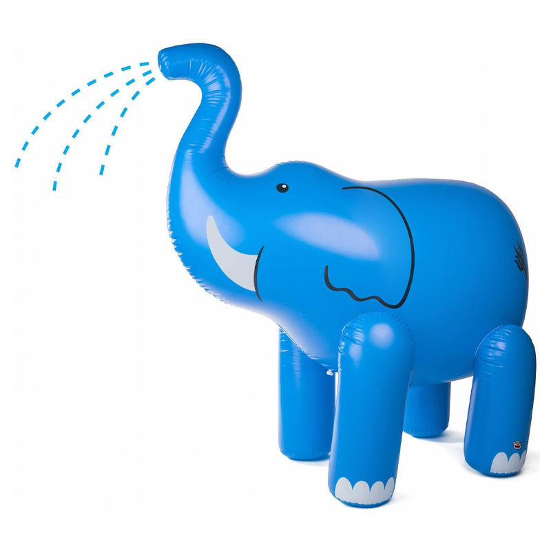 ห่วงยางช้าง น้ำเงิน สามารถพ่นน้ำ Inflatable water spray elephant blue color