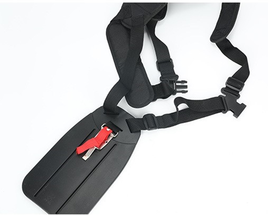 สายสะพายเครื่องตัดหญ้า แบบบ่าคู่ รุ่นเสื้อกั๊ก + ที่รองแบบพลาสติก