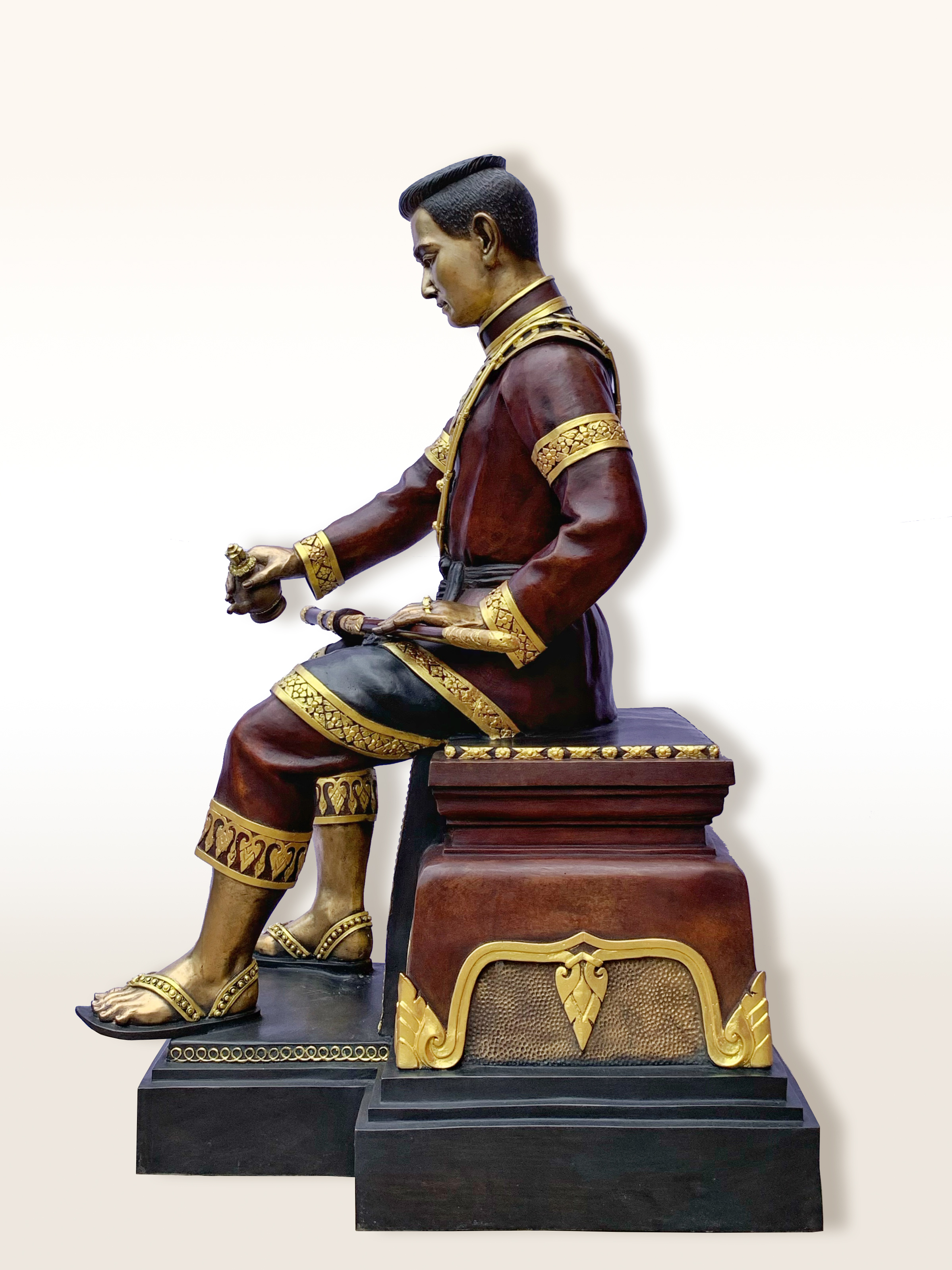 พระนเรศวรมหาราช นั่งบัลลังก์ หลั่งทักษิโณทก หน้าตัก 25 นิ้ว