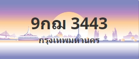 ป้ายประมูล 9กฌ 3443