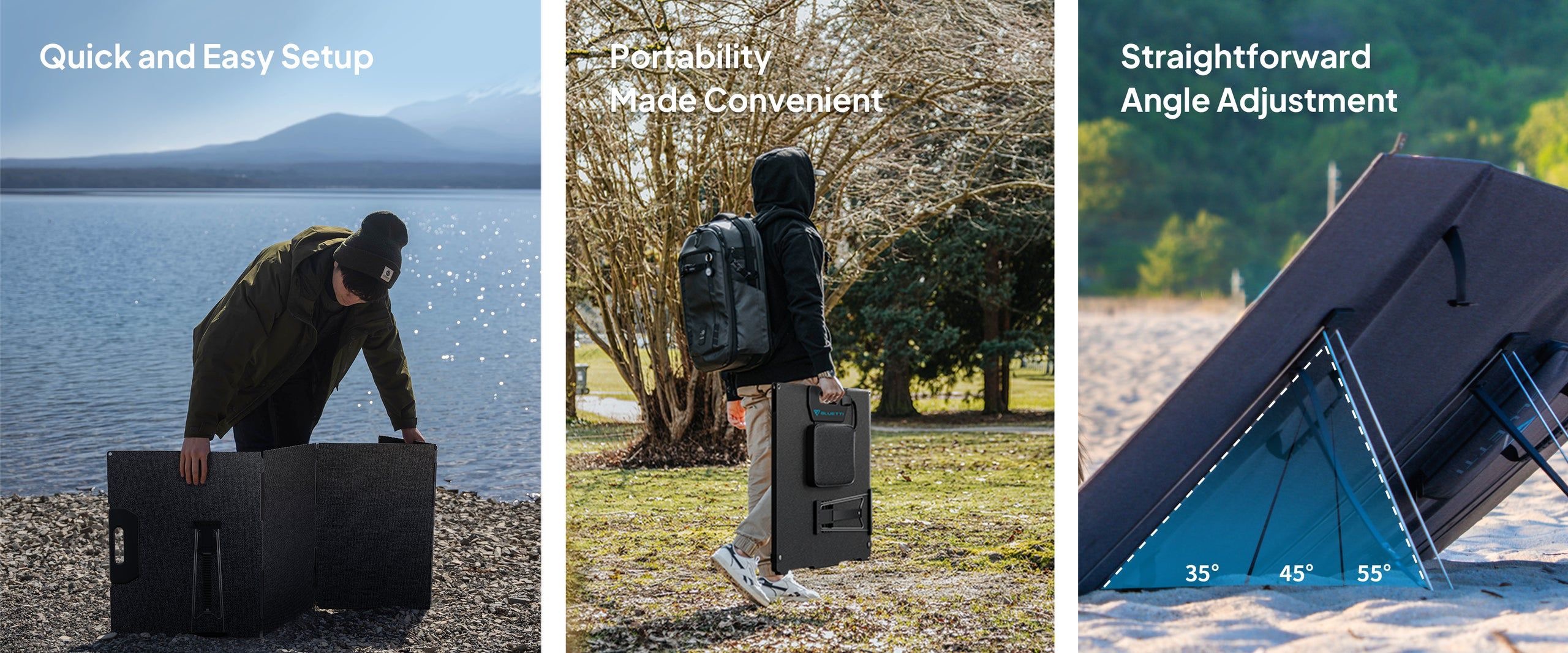 BLUETTI EB70 Portable Power Station + MP200 Solar Cell เซทแบตเตอรี่สำรองพกพา พร้อมโซลาร์เซลล์