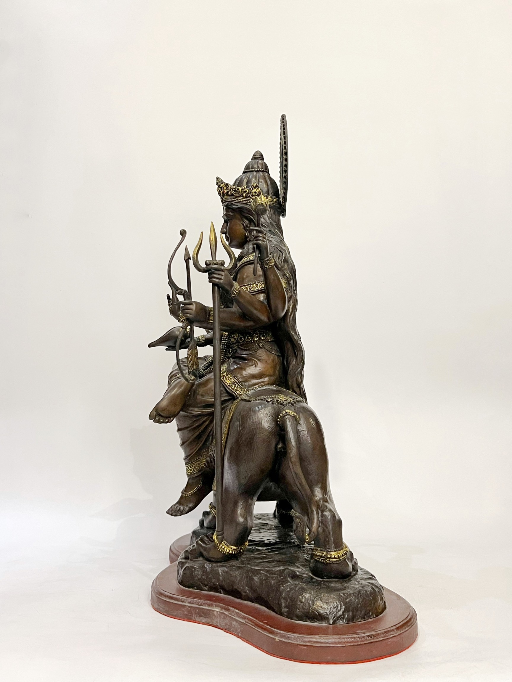 พระแม่ทุรคาทรงราชสีห์ (พระแม่อุมาขี่เสือ) หน้าตัก 9 นิ้ว