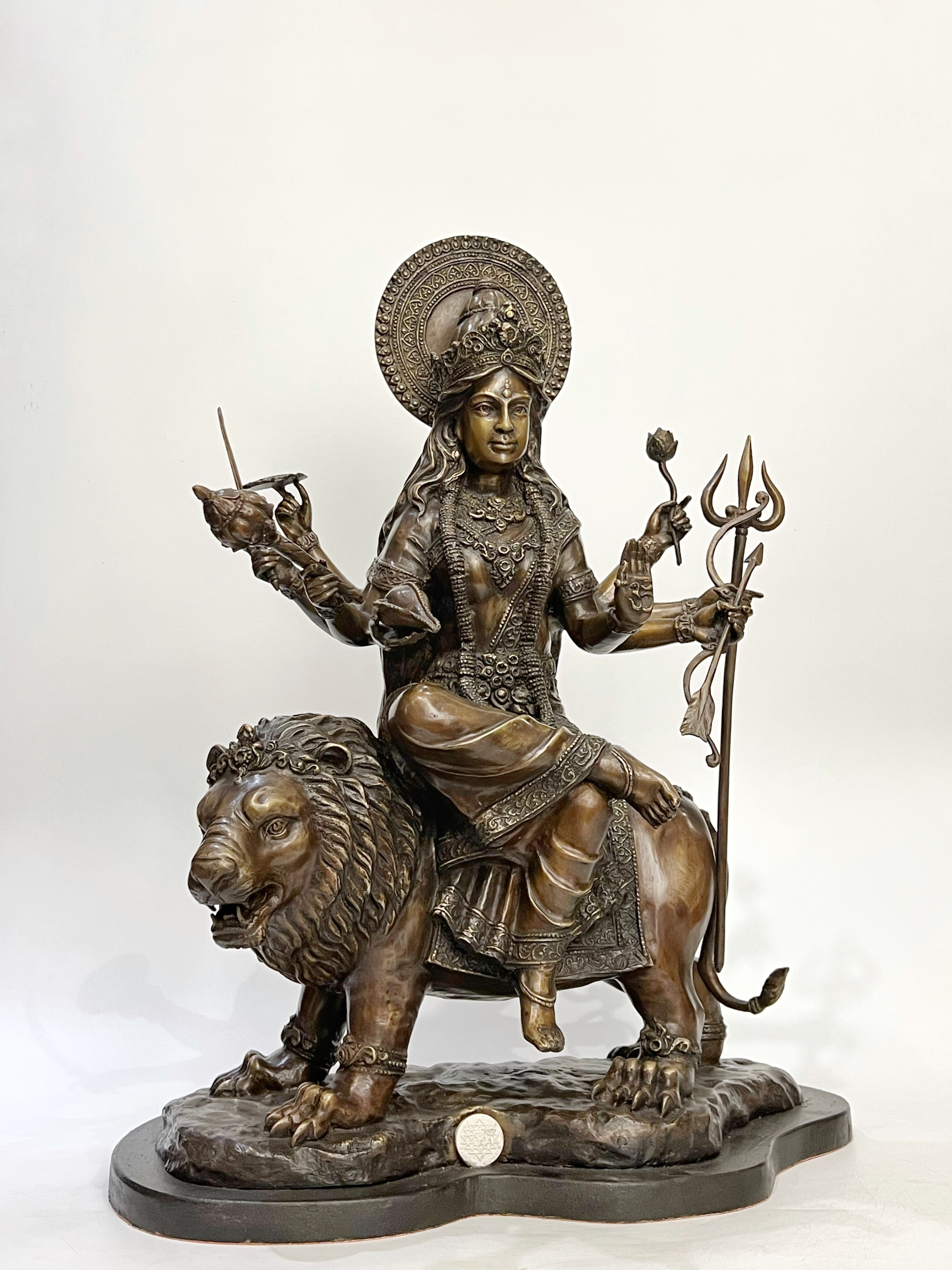 พระแม่ทุรคาทรงราชสีห์ (พระแม่อุมาขี่เสือ) หน้าตัก 9 นิ้ว