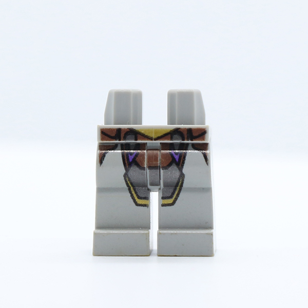 Hips and Legs with Gold and Dark Bluish Gray Armor Pattern
