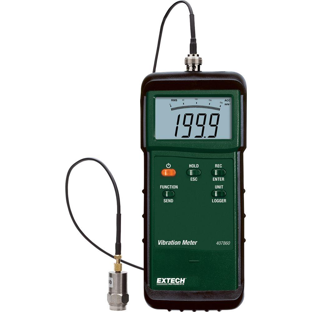 EXTECH รุ่น 407860 เครื่องวัดแรงสั่นสะเทือน Heavy Duty Vibration Meter Measure Acceleration, Velocity, and Displacement plus built-in PC interface