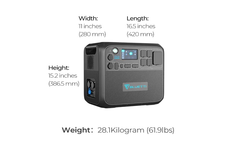 BLUETTI AC200MAX + BLUETTI B300 Home Battery Backup (Bundle Set แบตเตอรี่สำรองพกพา + แบตเสริม)