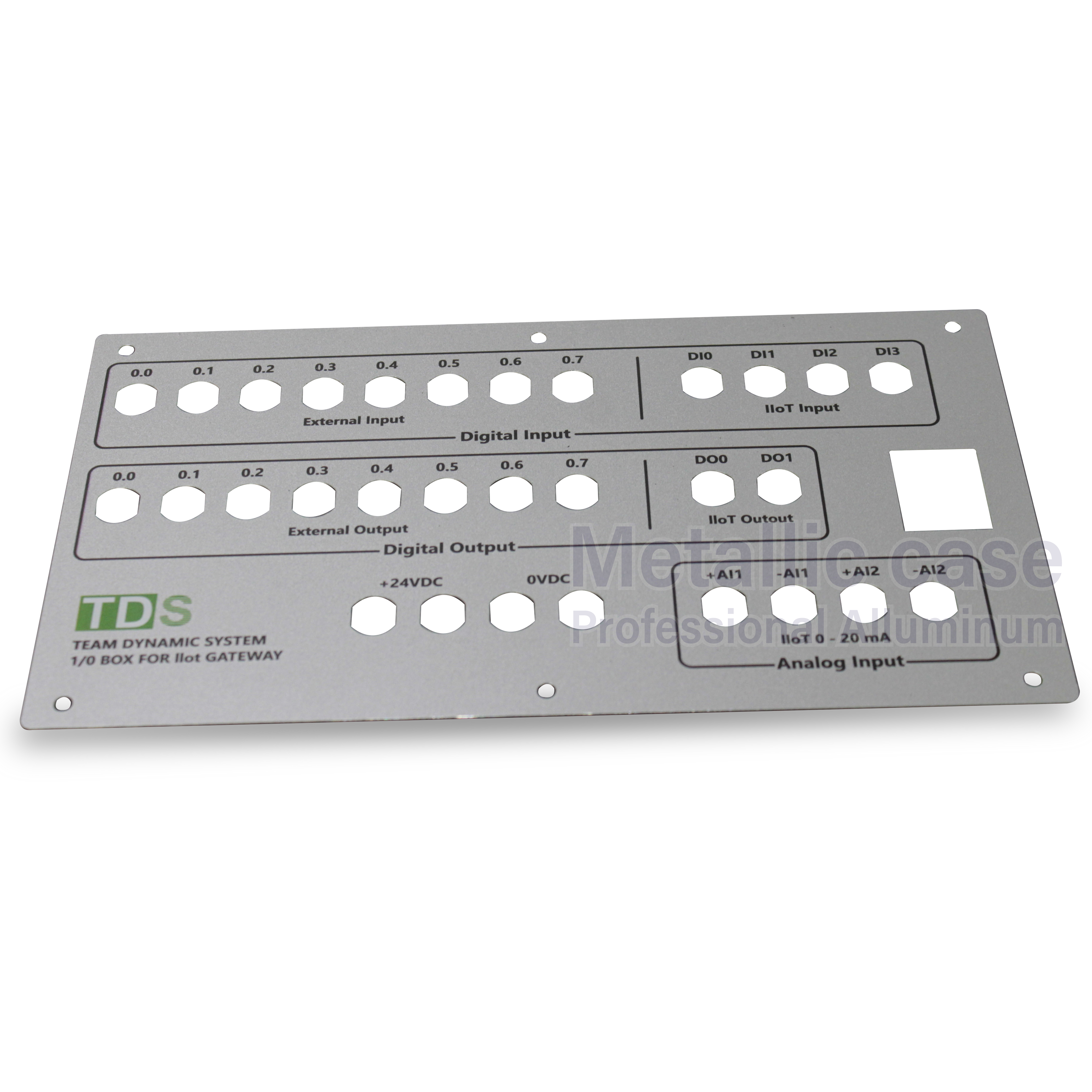 metallic case2-0557-AAA-6406/ Panel_Iot_V2 (250x140x3mm)NC.Silver