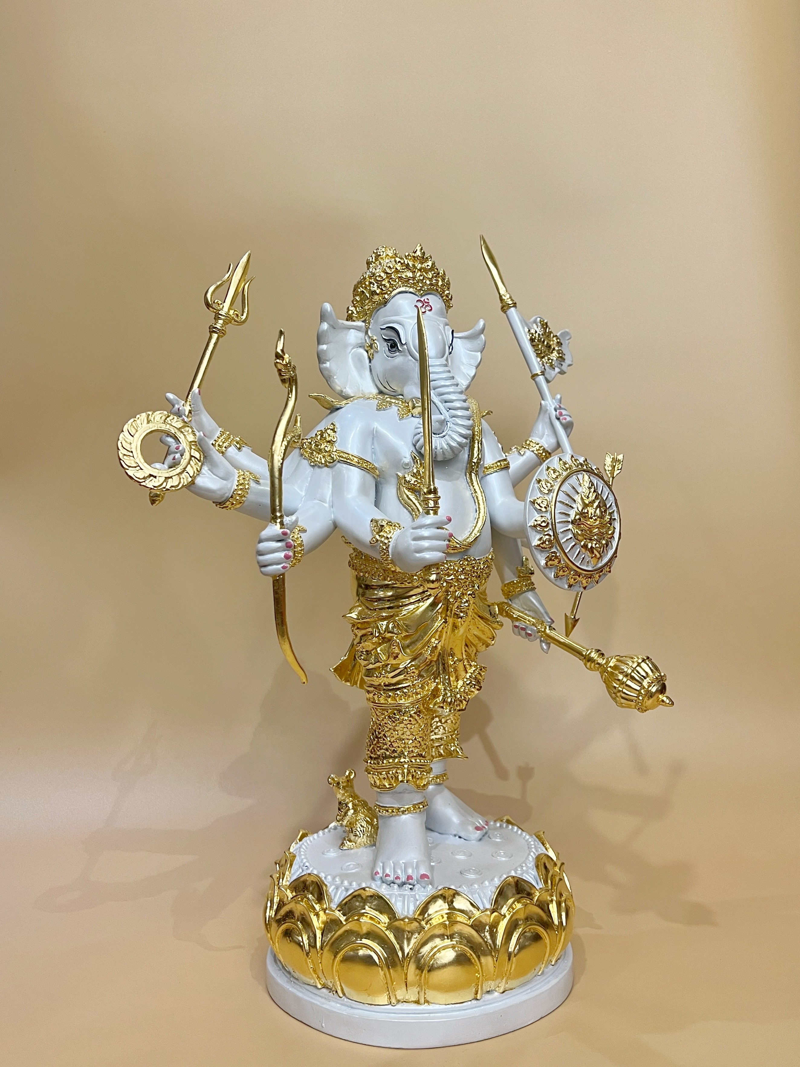 พระพิฆเนศ ปางออกศึก (พระวีระคณปติ) หน้าตัก 9 นิ้ว