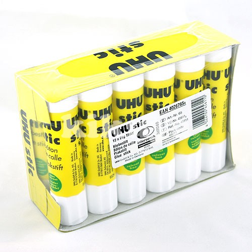 กาวแท่ง UHU 21g (กล่องบรรจุ 12 แท่ง)