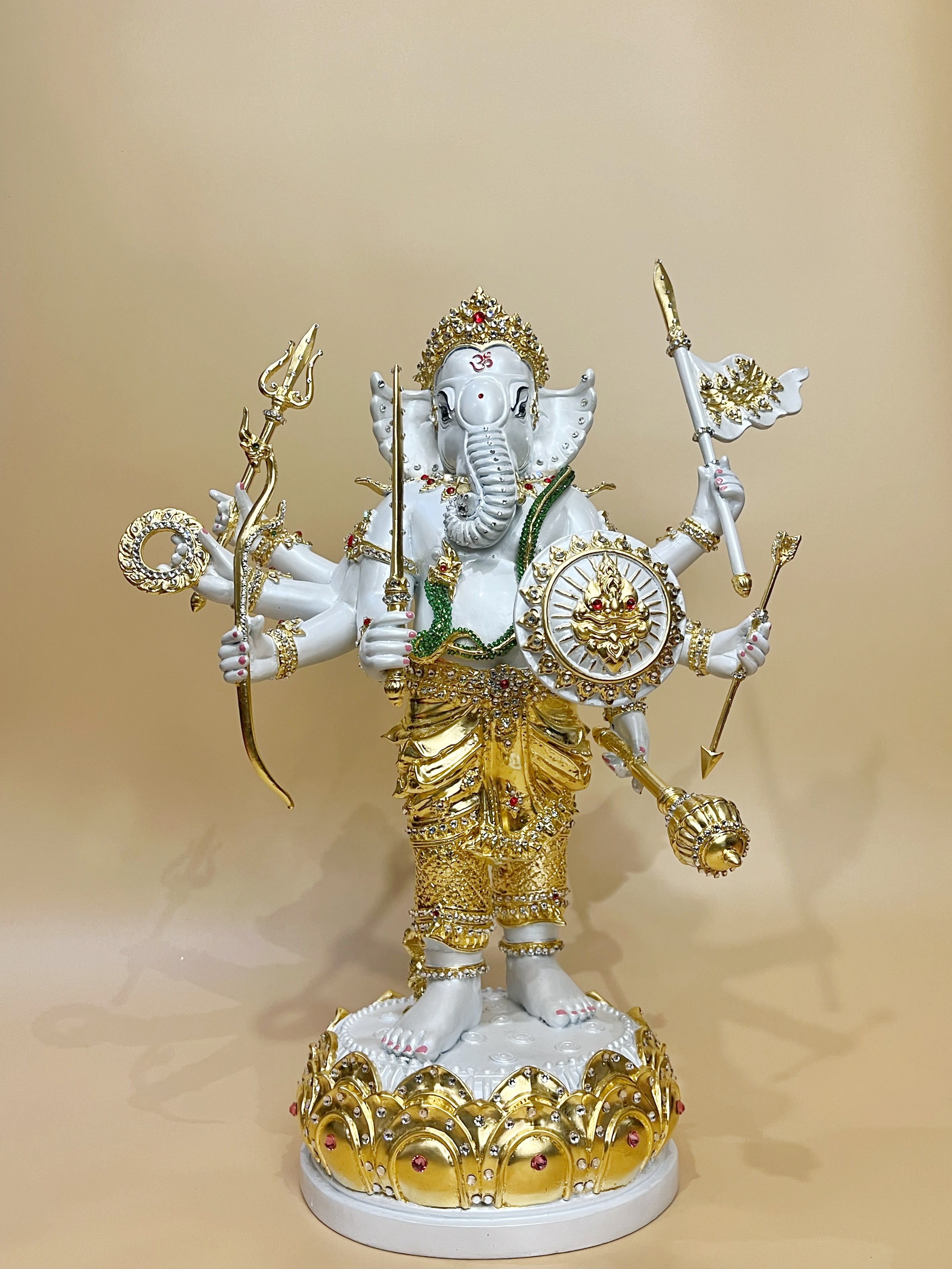 พระพิฆเนศ ปางออกศึก (พระวีระคณปติ) หน้าตัก 9 นิ้ว