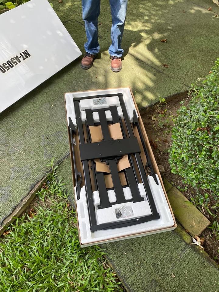 JMTVSTAND MT-A5050 ขาแขวนทีวีแบบสวิงตัวใหญ่สุด ขนาด 60"-100"นิ้ว วัสดุเหล็กหนาแข็งแรง สวิง-ก้ม/เงยได้0964746498