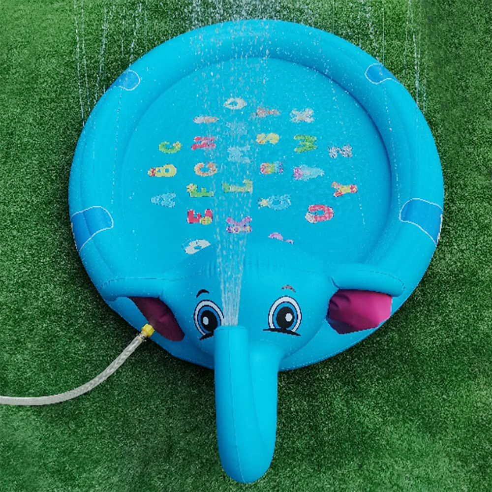 สระน้ำเป่าลม ช้างน้อยพ่นน้ำ พ่นได้รอบสระ Inflatable Elelphant Pool Water Sprinkler Float