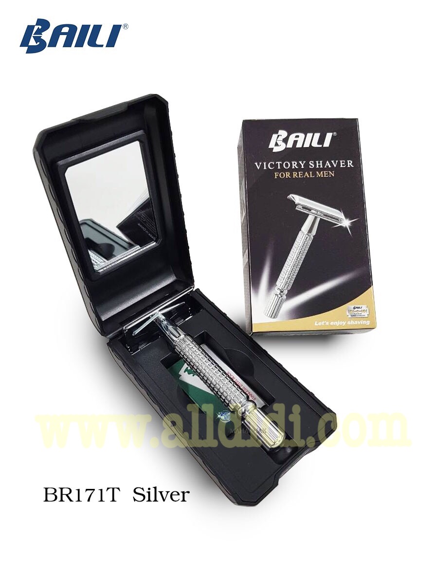 ด้ามมีดโกนสองหน้า (BR171T) สีเงิน