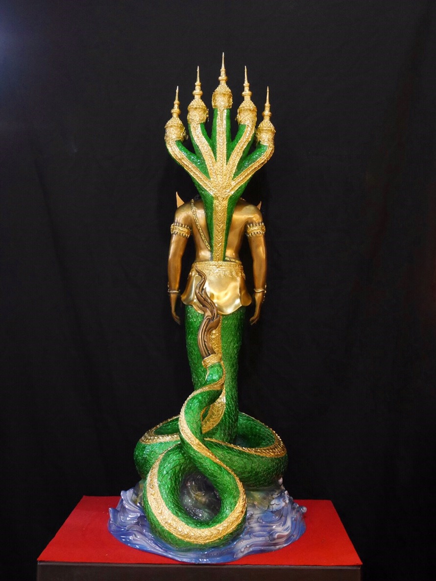 องค์ปู่พญานาคราช ปรกนาค 5 เศียร ( 1.35 เมตร )