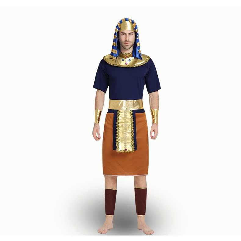 ชุดฟาโรห์ อียิปต์ สีน้ำเงิน แบบ 2 🏍️💨ส่งไวจาก กทม.