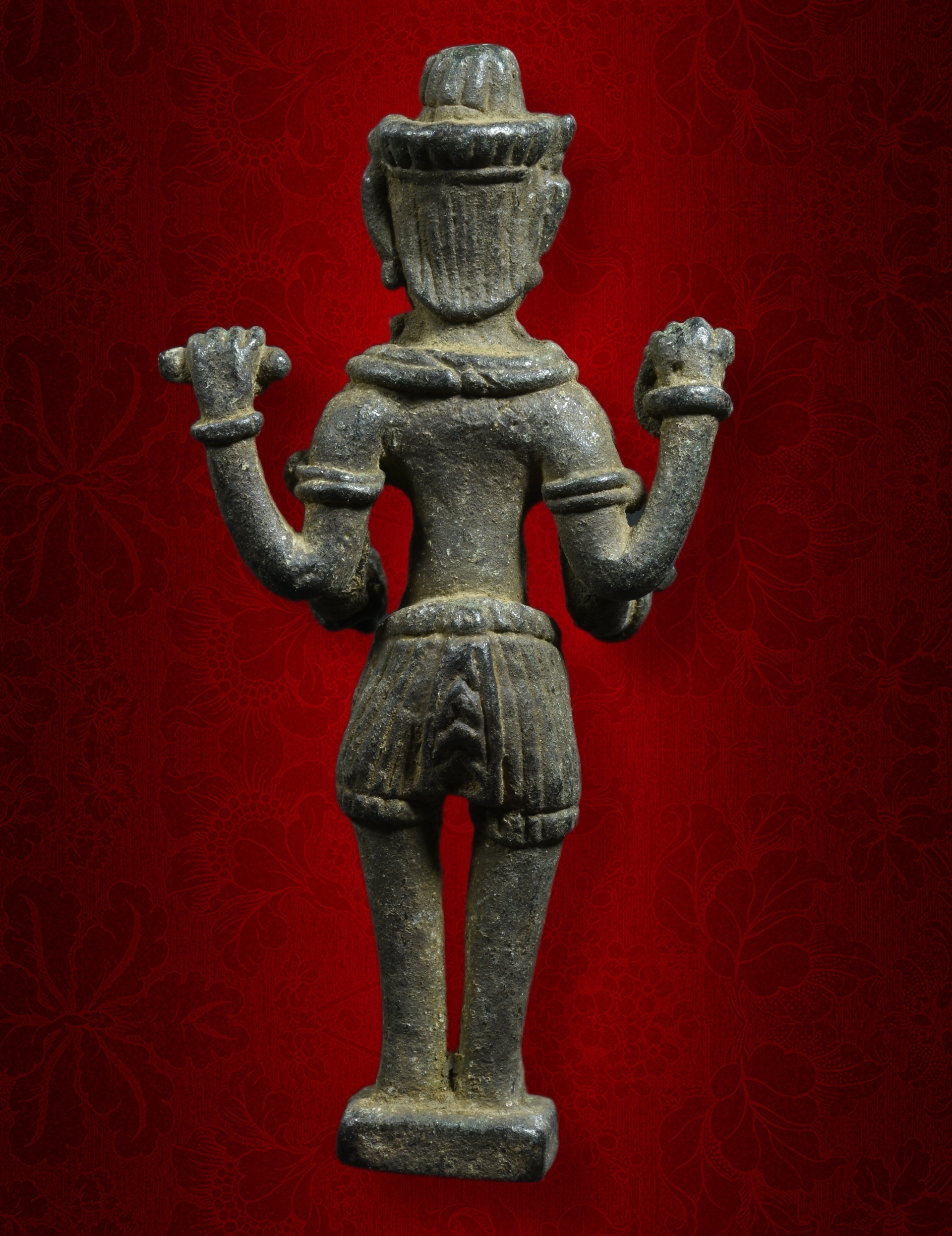 พระนารายณ์ยืนสี่กร เนื้อโลหะผสม