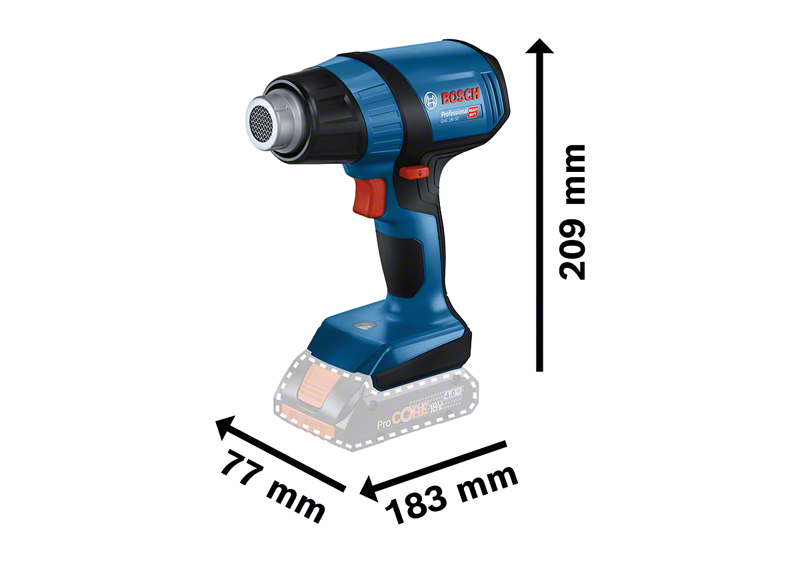 Bosch รุ่น GHG 18V-50 เครื่องเป่าลมร้อนไร้สาย