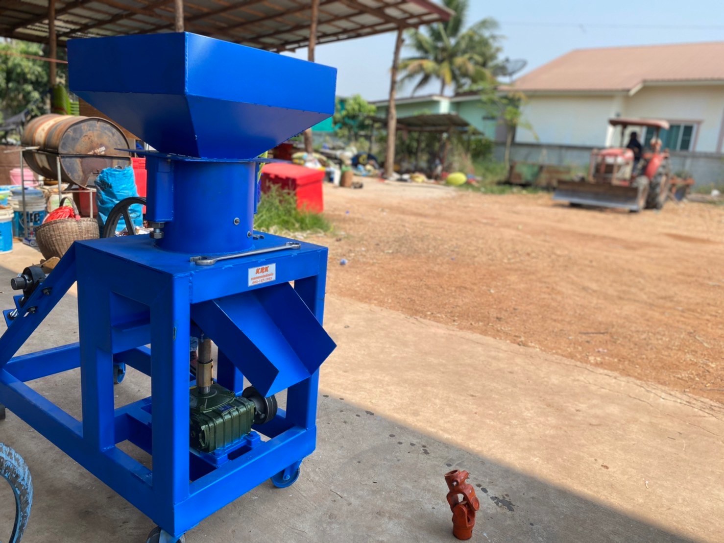 เครื่องอัดเม็ด รุ่นติดรถไถ PTO รุ่นใหญ่ เครื่องเปล่า