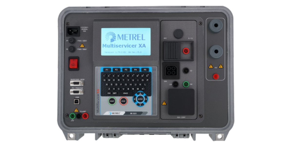 METREL รุ่น MI 3321 เครื่องวิเคราะห์ความปลอดภัยของเครื่องใช้ไฟฟ้าและเครื่องจักรที่มีตู้ควบคุมระบบไฟฟ้า