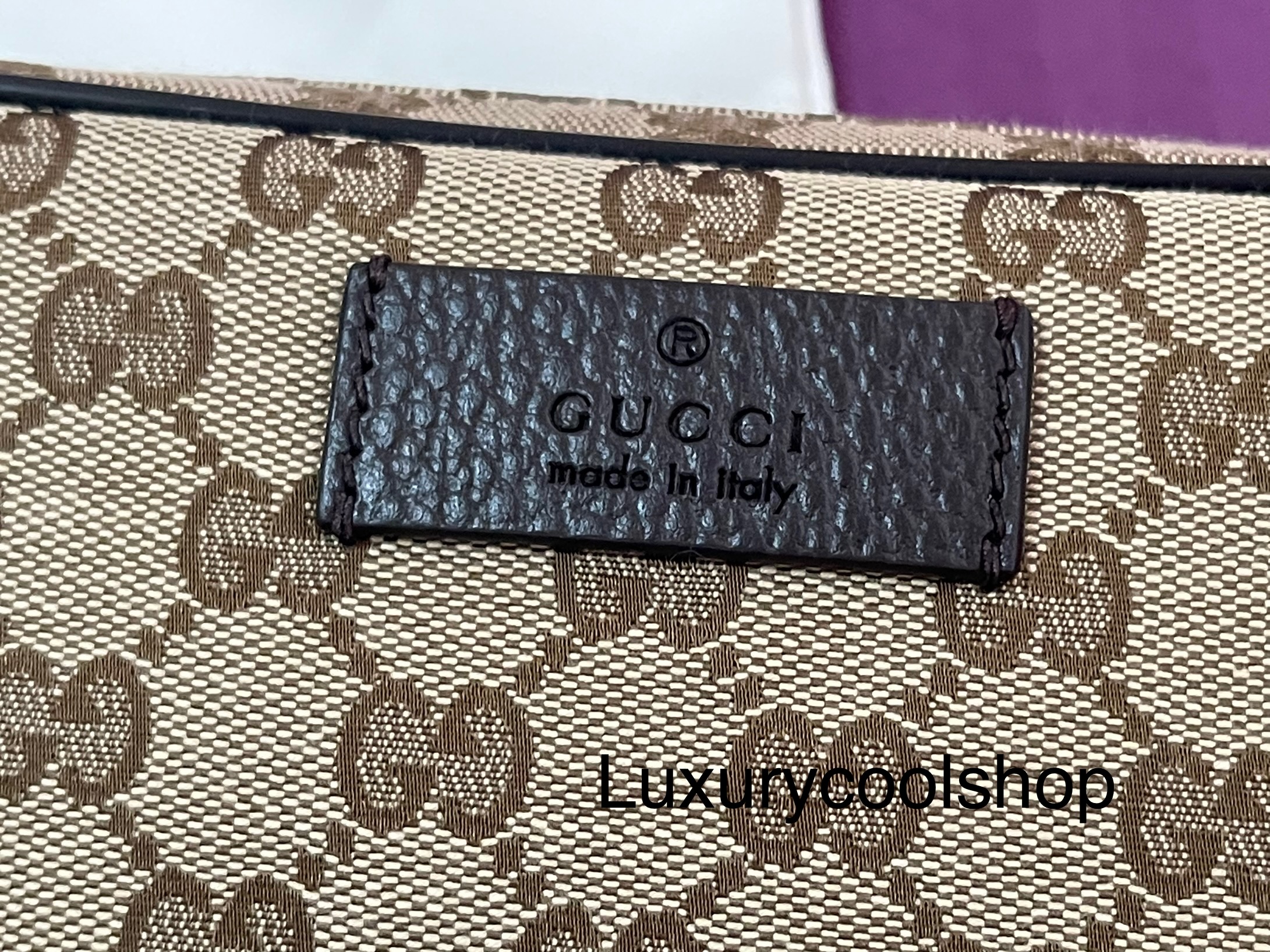 ❌ขายแล้ว❌GUCCI BELT BAG 22 BROWN GG SUPREME MONOGRAM SHW