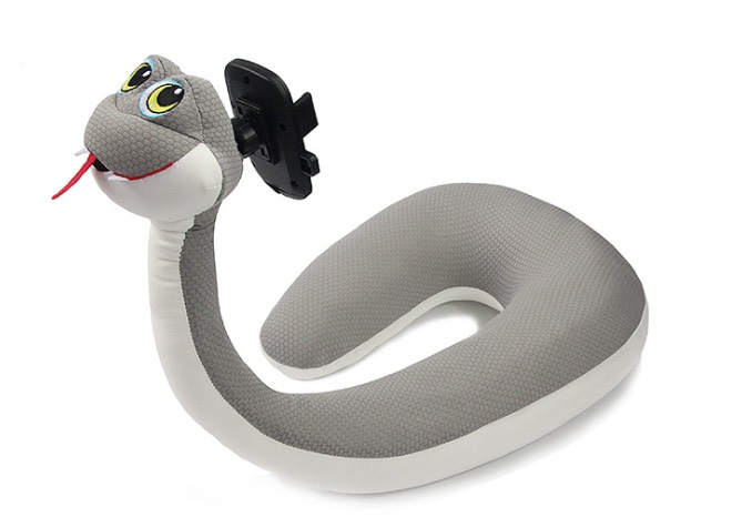 หมอนรองคอรูปสัตว์ พร้อมที่วางมือถือTravel Pillow Neck with Mobile Phone Holder