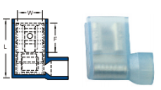 หางปลาข้อต่อหุ้มเต็มรูปธง,NYLON-INSULATED FLAG FEMALE DISCONNECTORS
