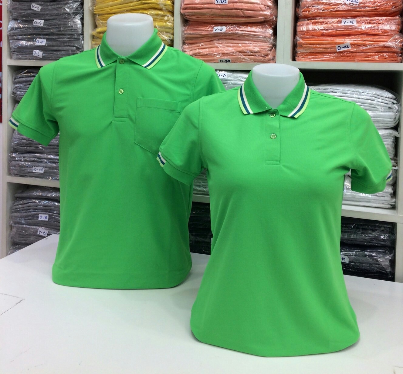เสื้อโปโลหญิง-ชาย ไซต์ S-3XL