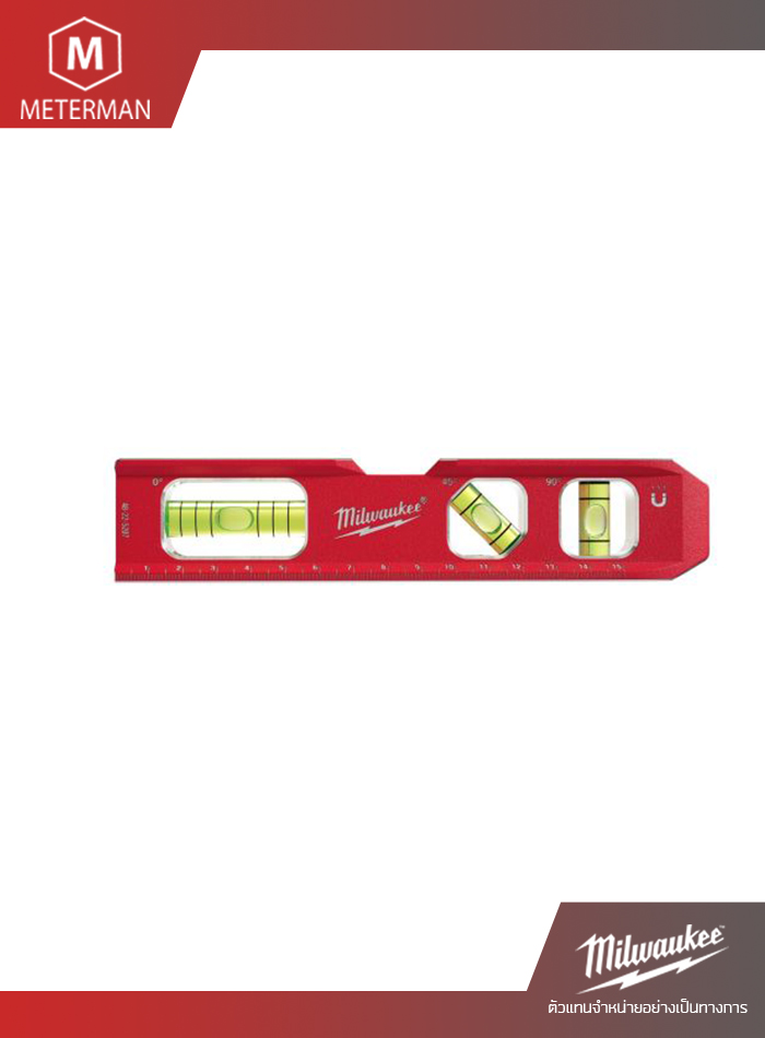 Milwaukee 48-22-5207V ระดับน้ำตอร์ปิโดฐานแม่เหล็ก