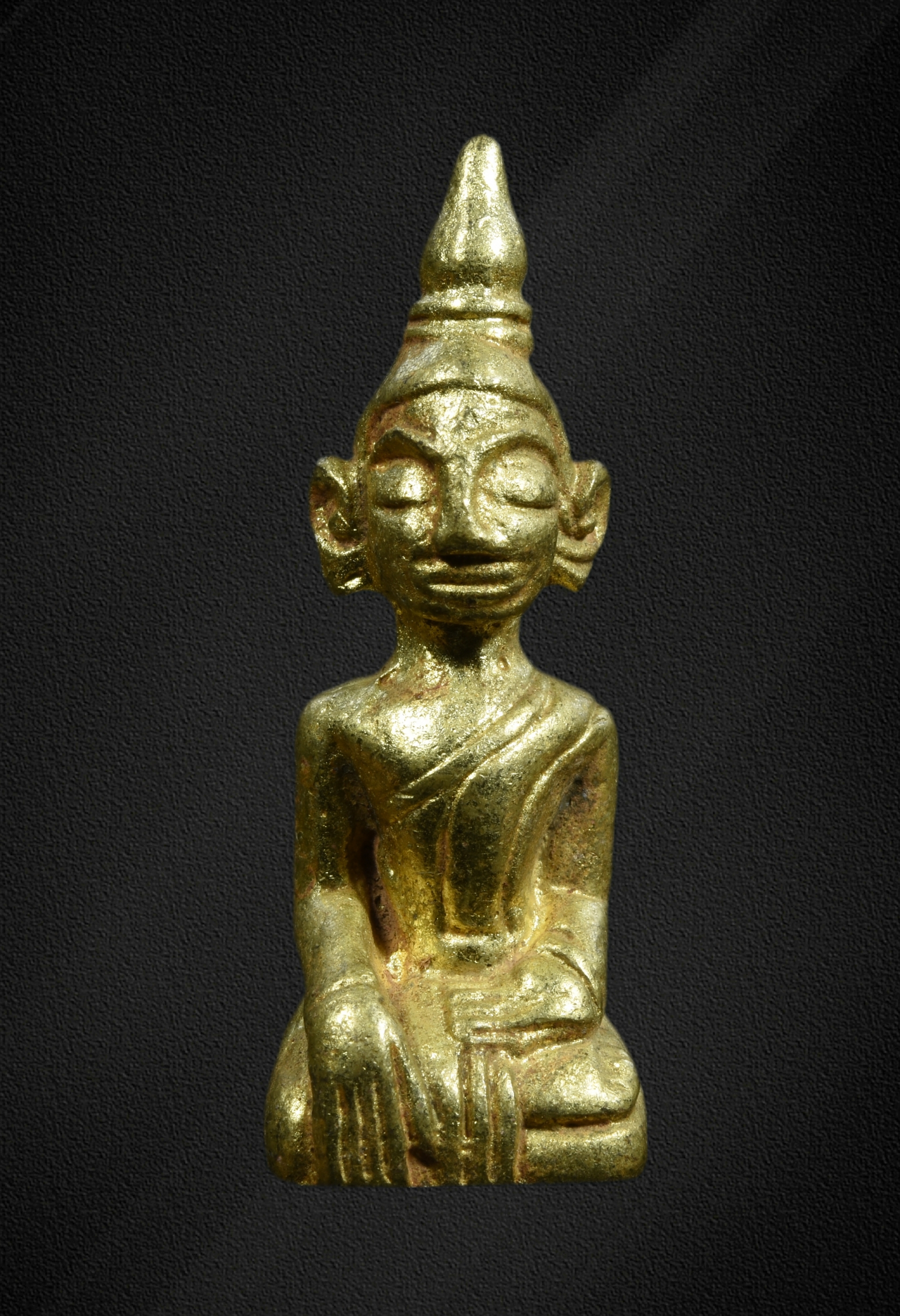 พระเชียงรุ้ง เนื้อเปียกทอง ขนาดห้อยคอ