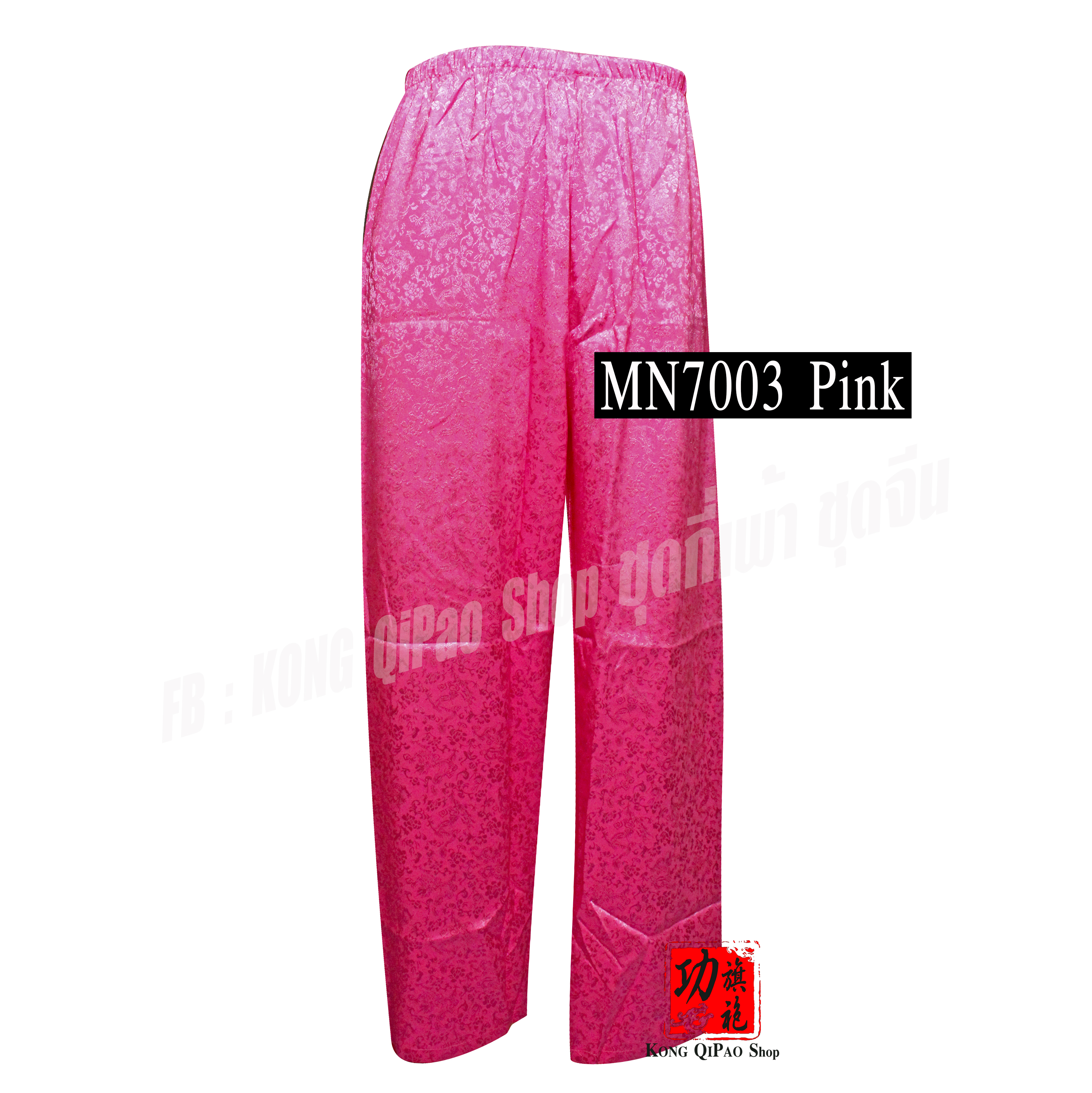 MN7003 กางเกงจีนผู้ชาย ลายดอกโบตั๋น