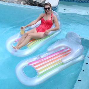 INTEX เก้าอี้แพยางลอยน้ำ พร้อมช่องวางเท้า INTEX Chair Pool Float