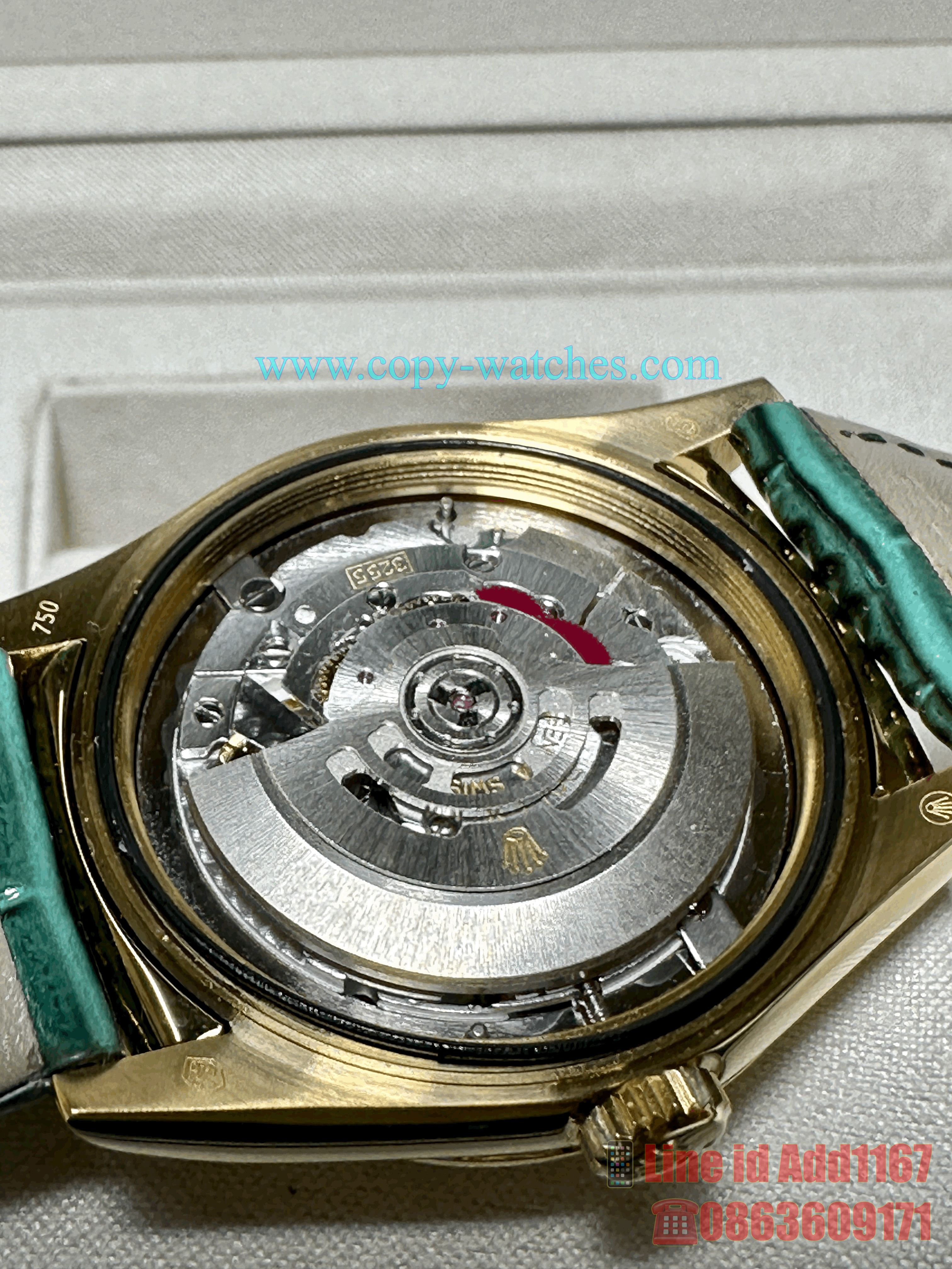 Rolex Day-Date 36mm Green Stick Dial (Swiss QF)