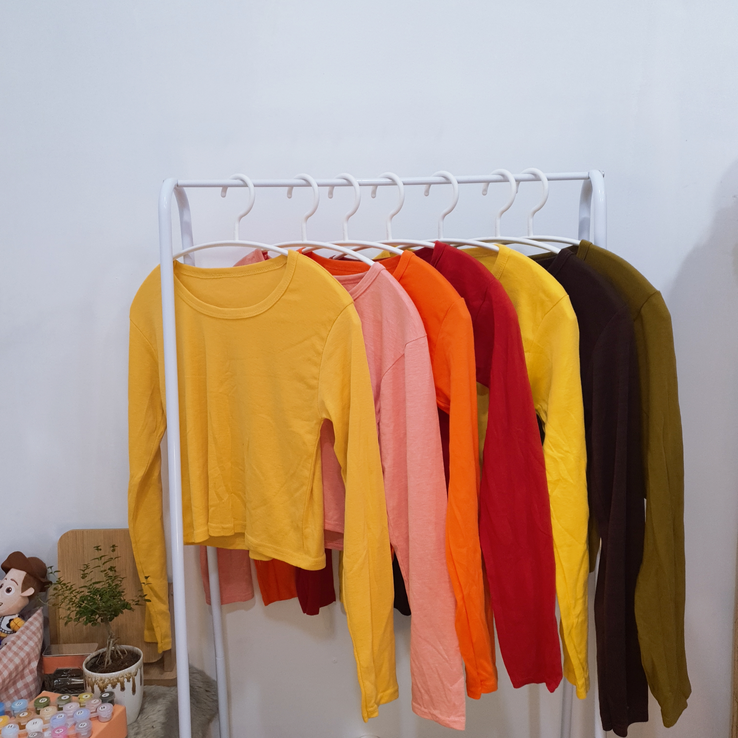 เสื้อครอปคอกลม แขนยาว nuttyshopp.p