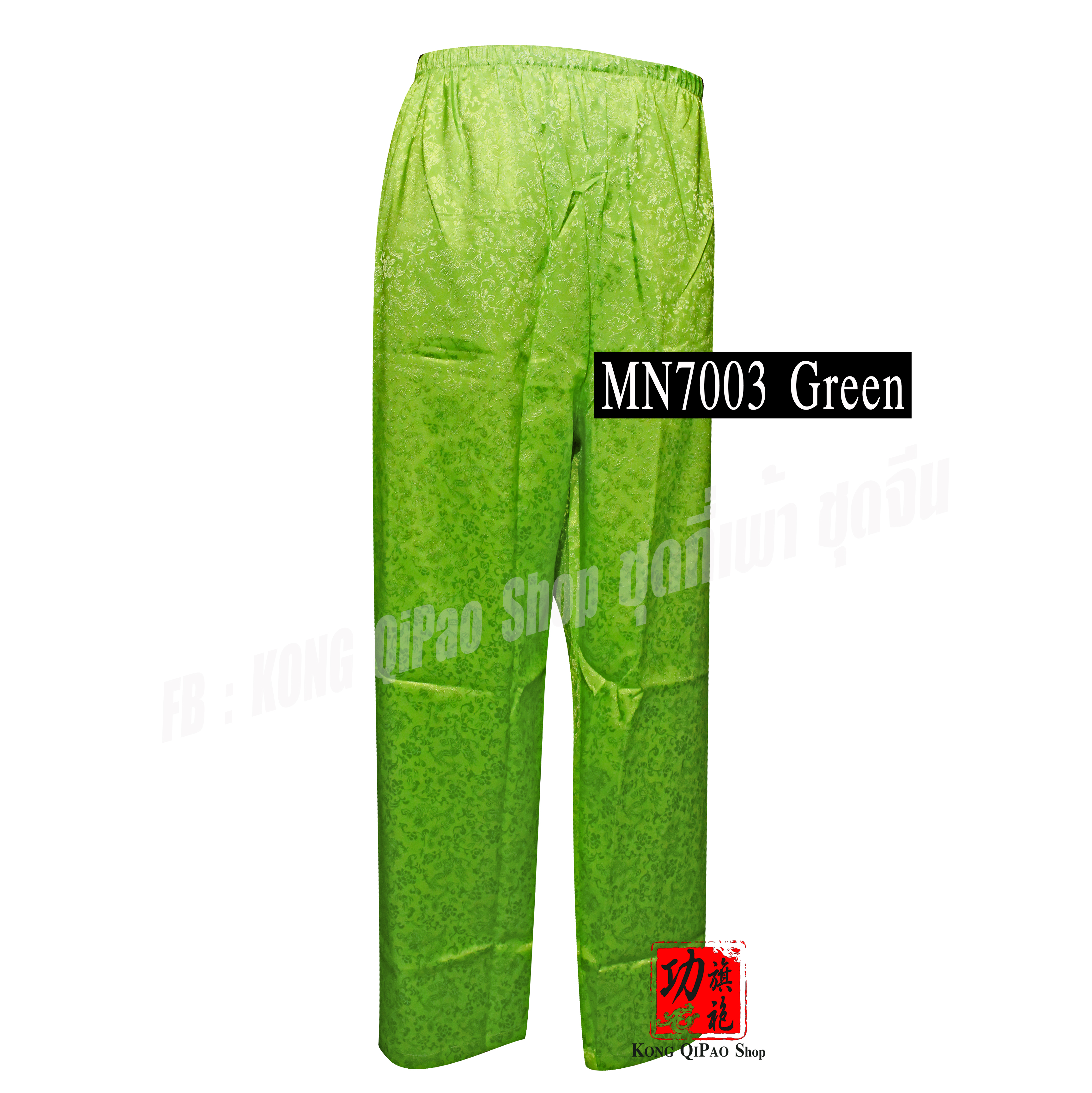 MN7003 กางเกงจีนผู้ชาย ลายดอกโบตั๋น