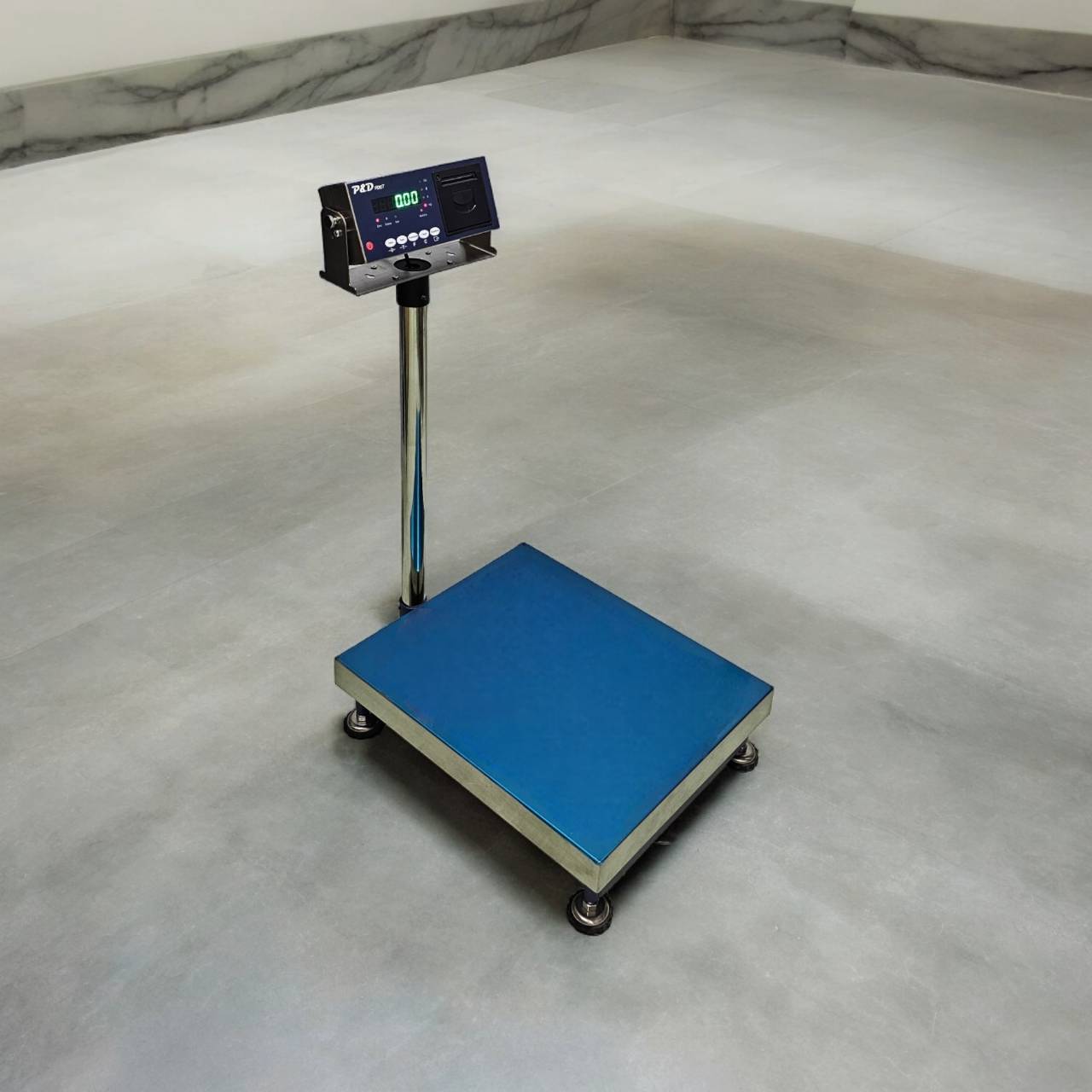 เครื่องชั่งดิจิตอล 150 kg. ค่าละเอียด 10 g. แท่นชั่ง 40x50 cm. (พิมพ์กระดาษความร้อน / สติกเกอร์)