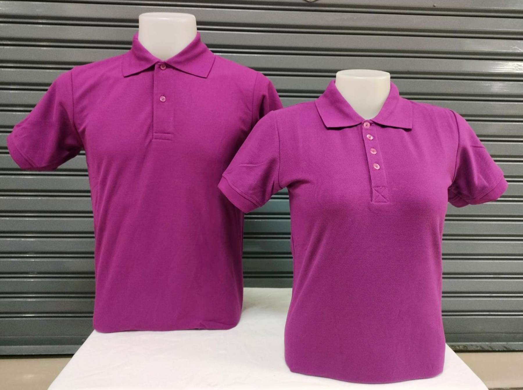 เสื้อโปโลสีม่วง