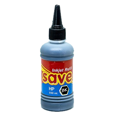 หมึกเติมเครื่องพิมพ์อิงค์เจ็ทยี่ห้อ HP (สีดำ-Black) ตรา Save 100ml