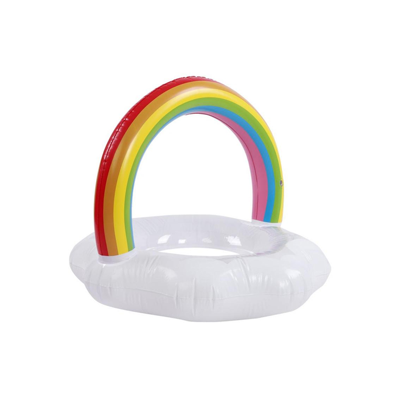 ห่วงยางสายรุ้งก้อนเมฆ ขนาด 120 cm. Inflatable Rainbow Cloud Ring Float