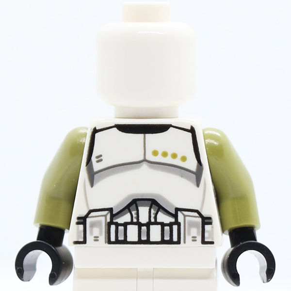 SW Armor Clone Trooper Sergeant Black Belt and Four Olive Green Stars Pattern / Olive Green Arms / Black Hands