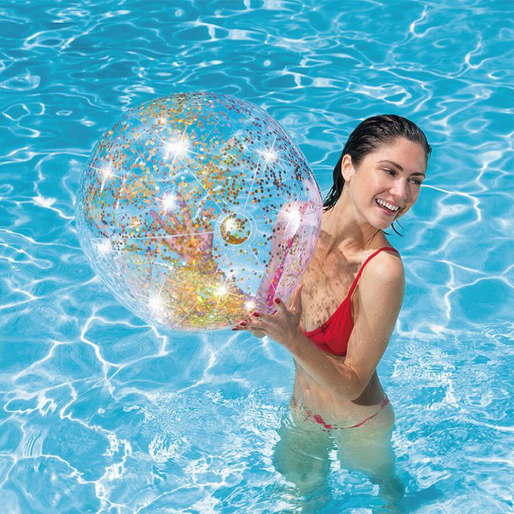 INTEX บอลกากเพชรสะท้อนแสง 71 ซม. INTEX Giltter Beach Ball 71 cm