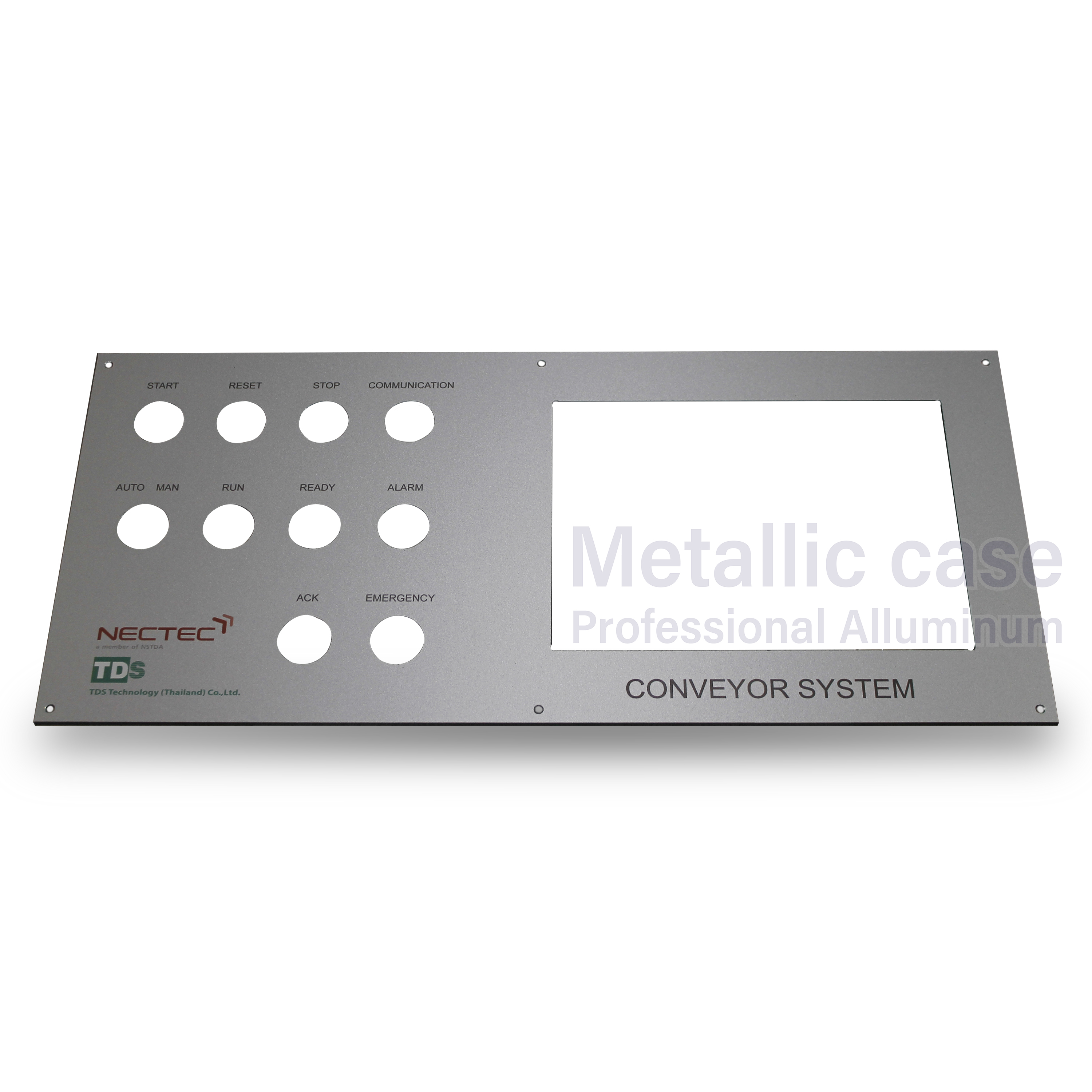 metallic case2-0610-AAA-6410/ CONVEYOR SYSTEM new (450x200x4mm)NC.Silver