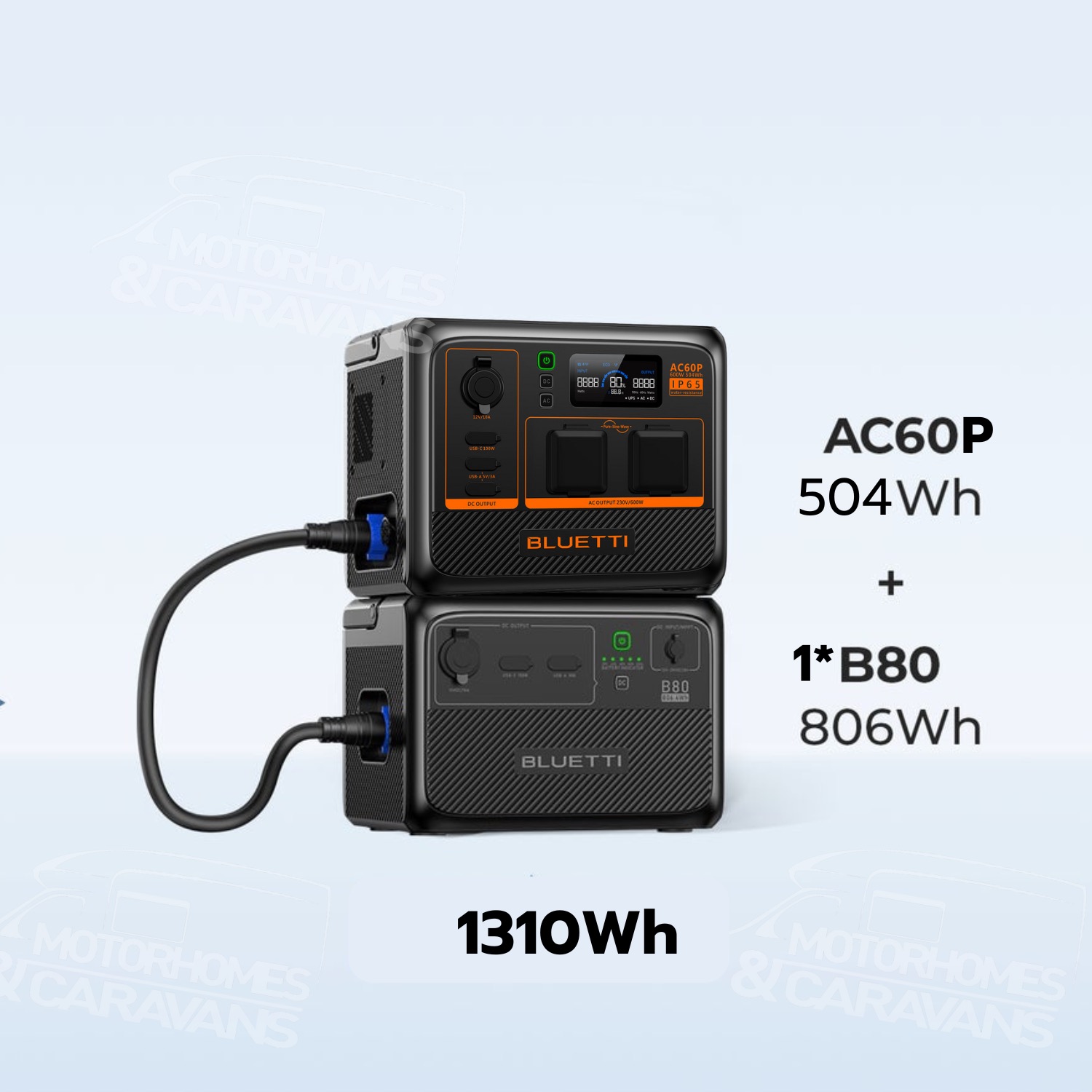 BLUETTI AC60P Portable Power Station | 600W 504Wh แบตเตอรี่สำรองอเนกประสงค์