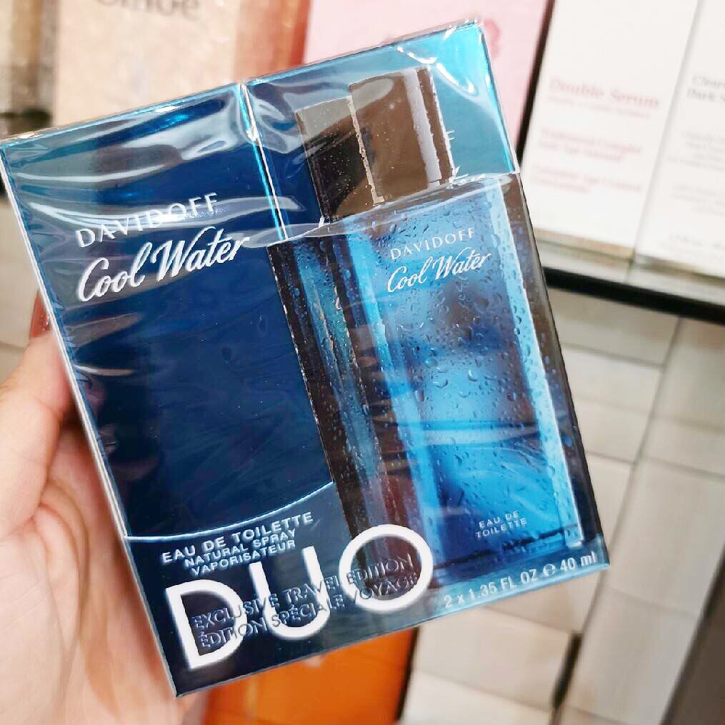 Davidoff Cool Water Eau de Toilette (2 Items x 40 ml.)