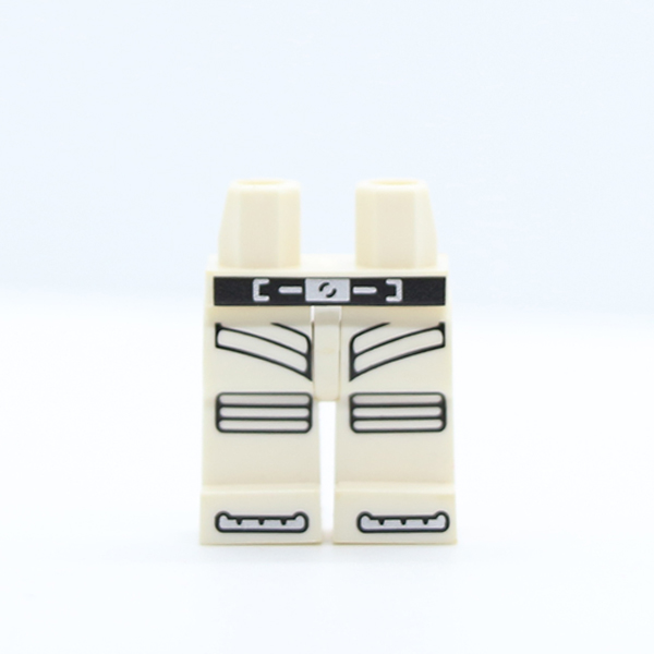 CS01 Hips and Legs with Black and Silver Belt and Silver Panels Pattern