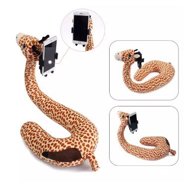 หมอนรองคอรูปสัตว์ พร้อมที่วางมือถือTravel Pillow Neck with Mobile Phone Holder