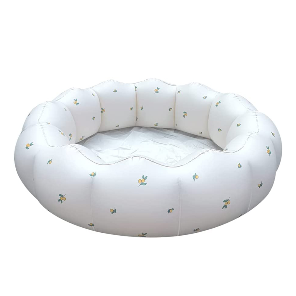 แพเป่าลมเด็กทรงกลมตกแต่งลายผลไม้ Inflatable Baby Paddling Pool