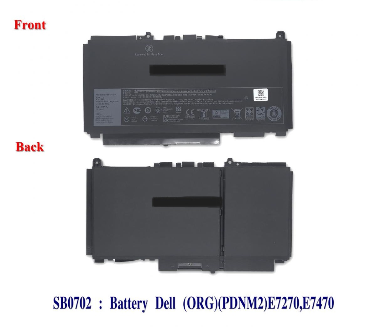 SB0702 - BatteryDell(ORG)(PDNM2)E7270,E7470