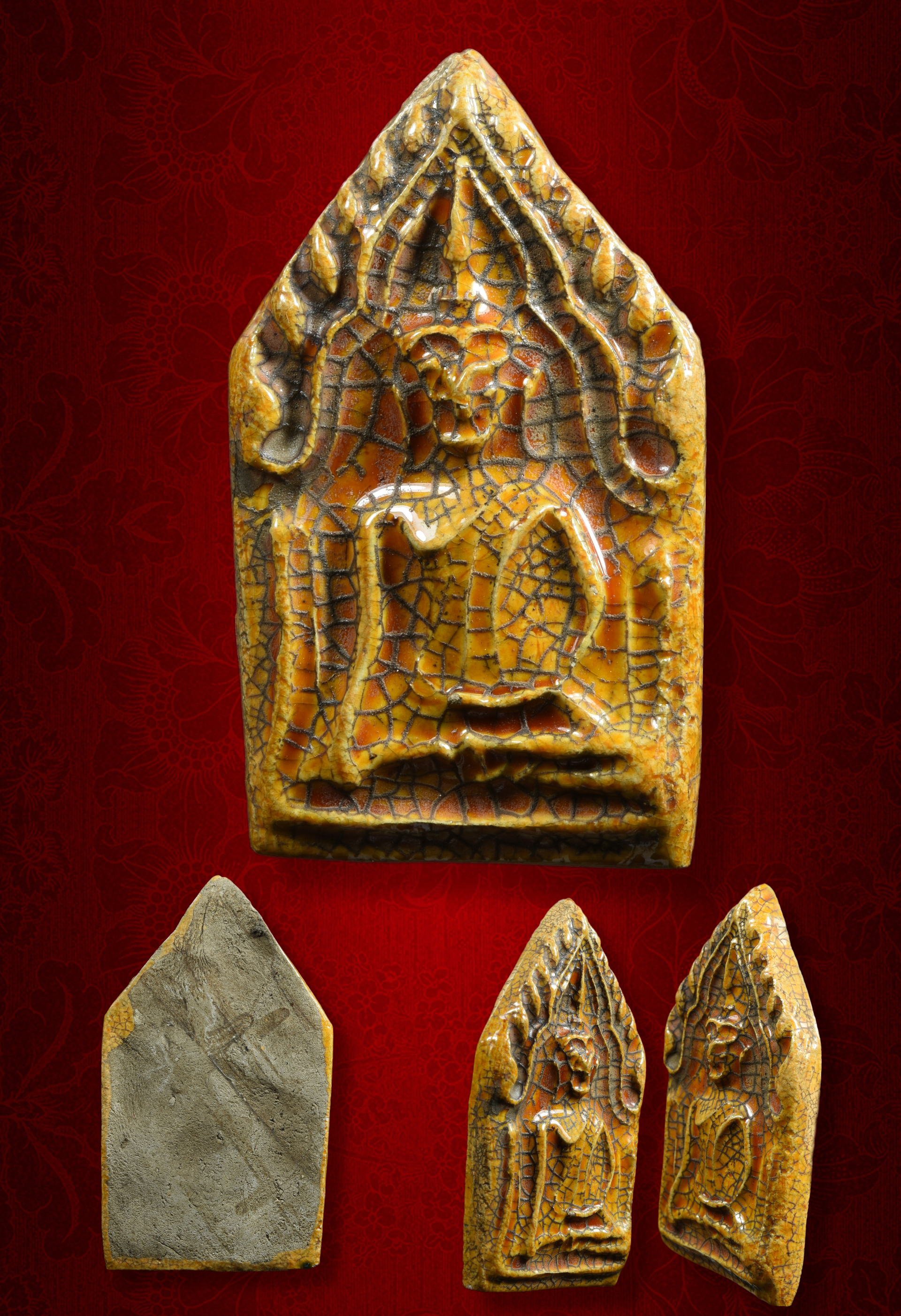 พระขุนแผนเนื้อเคลือบ อยุธยา