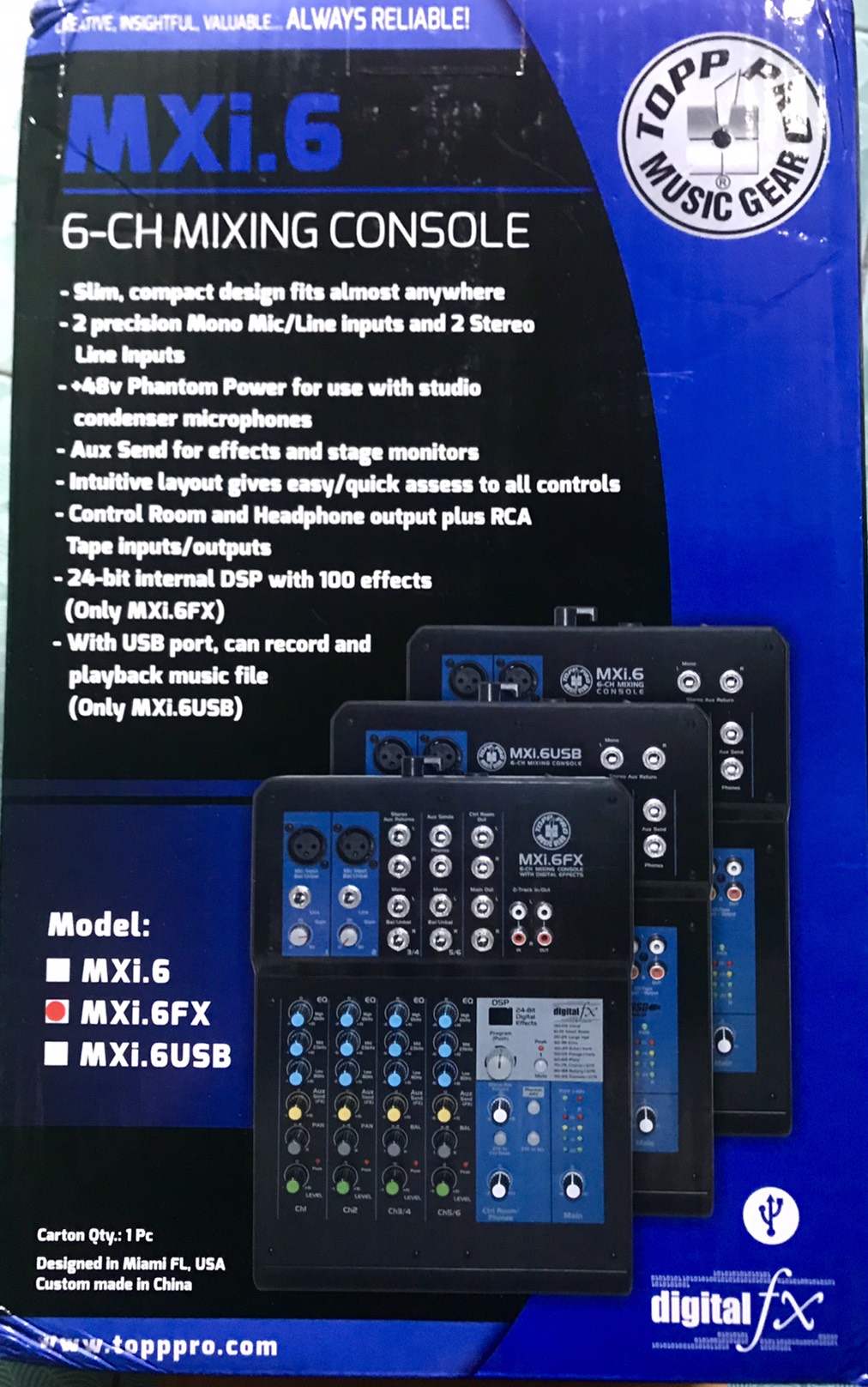 TOPPPRO MXi.6FX MIXER