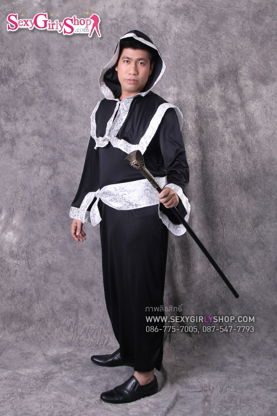 ชุดแฟนซี ชุดคอสเพลย์ Cosplay ชุดฮาโลวีน - ชุดแฟนซีผู้ชาย พ่อมดขอบเงิน